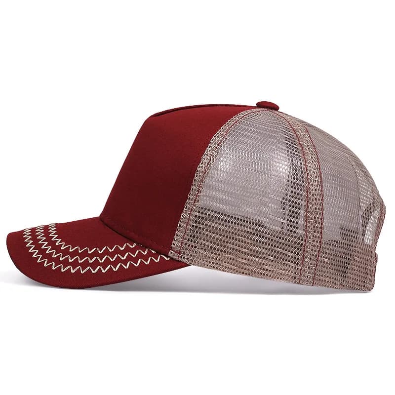 Simple basic baseball cap for men and women outdoor solid color light plate cap summer shade breathable net hat - 4