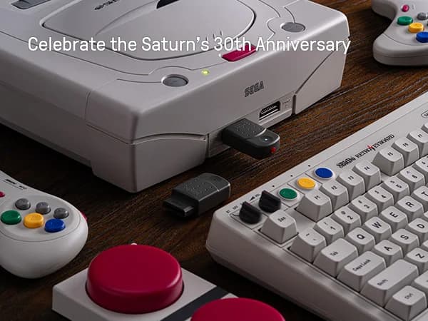محول 8BitDo Retro Receiver لـ Saturn، Windows 11/ 12، متوافق مع Xbox Series، Xbox One، Switch Pro، وحدة تحكم PS5، PS4 - 6