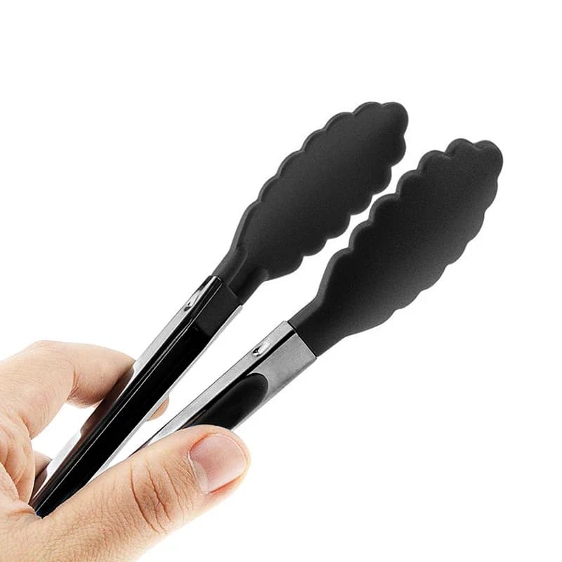 Food Tong Stainless Steel Kitchen Tongs Silicone Nylon Non-Slip Cooking Clip Clamp BBQ Salad Tools Grill Kitchen Accessories - 3