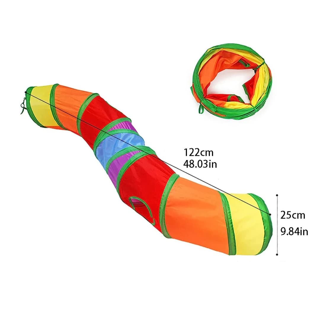 Cat Tunnel Tube Foldable Cat Toys Kitty Training Interactive Fun Toy Tunnel Bored for Puppy Kitten Pet Supplies Cat Accessories - 2