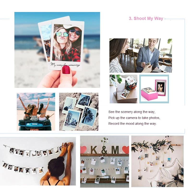 فوجيفيلم إنستاكس ميني فيلم 10 - 30 ورقة فيلم كاميرا ميني 12 لكاميرا فوجي فورية 3 بوصة ميني 11/EVO/9/SE/41/40/90/25 - 3