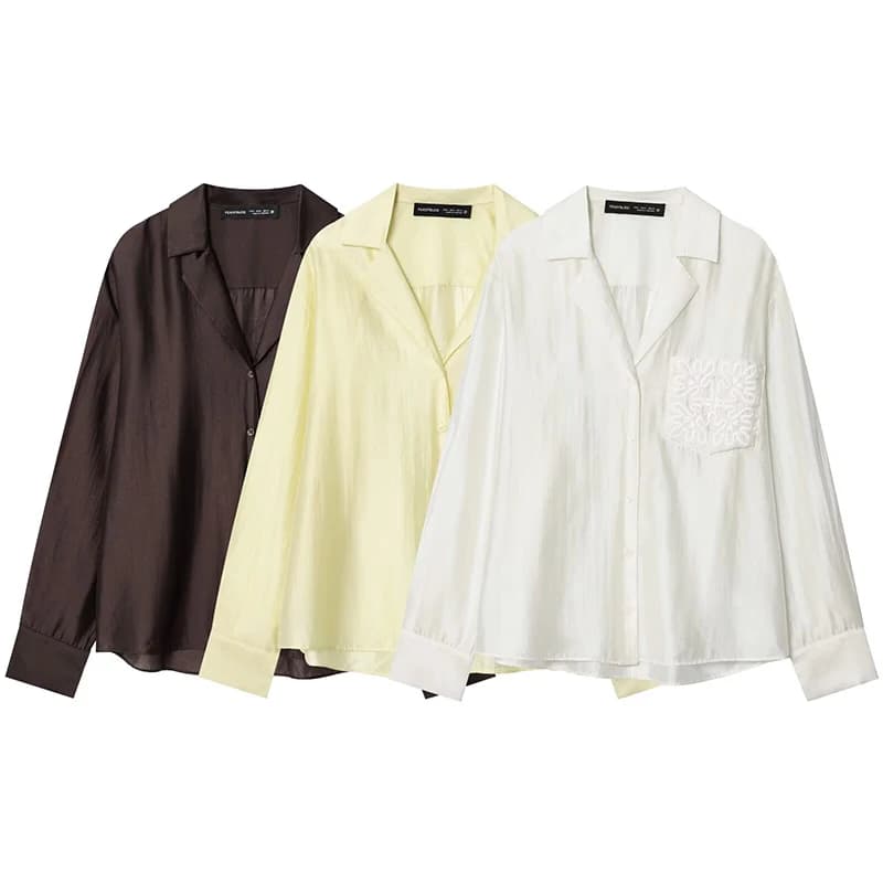 2026 New Women's Spring Shirts Fashion Loose Elegant Office Shirts Chic Street Comfort Youth Travel Holiday Shirt Tops - 6
