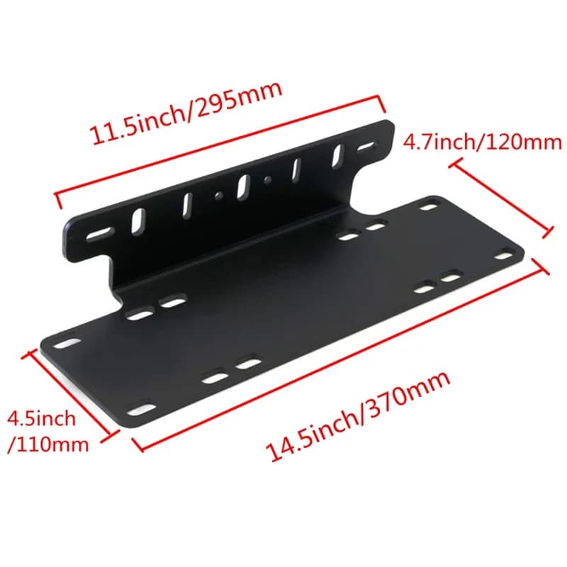 20inch 288W 7D Tri-row LED Light Bar + Front Bumper License Plate Bracket + Wire Kit For ATV Offroad SUV 4x4 Tractor Car - 5