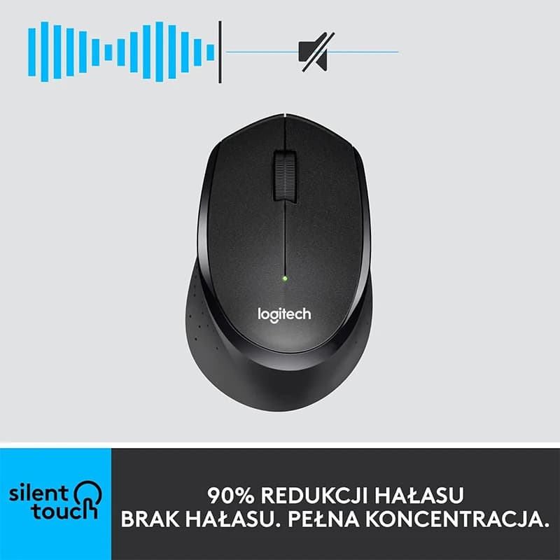 Logitech M330 Professional Office Mouse Wireless Compact Design Quiet Clicks Portable Comfortable Grip for Office Work PC - 5