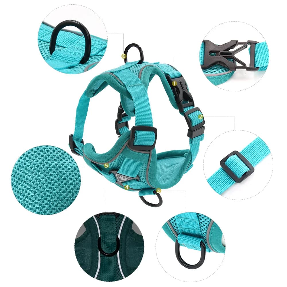 Harness and Leash Set Pet Accessories Dog Harness For Small Dog French Bulldog Pug Pitbull Puppy Pectoral Collar Chiens Supplies - 3