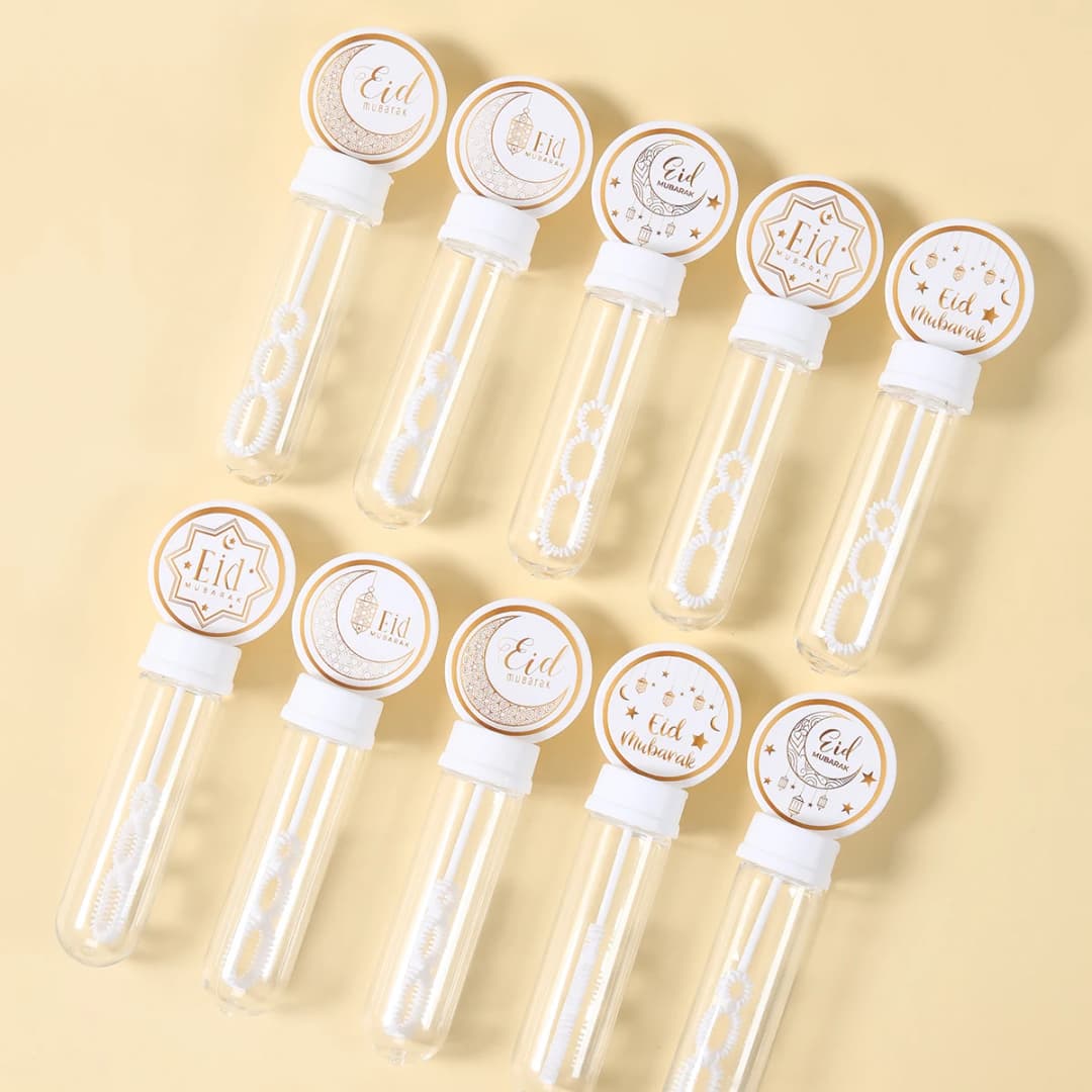 EID Mubarak Bubble Wand Soap Bottle Tube Ramadan Decor For Home 2025 Ramadan Kareem Islamic Muslim Party Eid Al Adha Gifts - 2