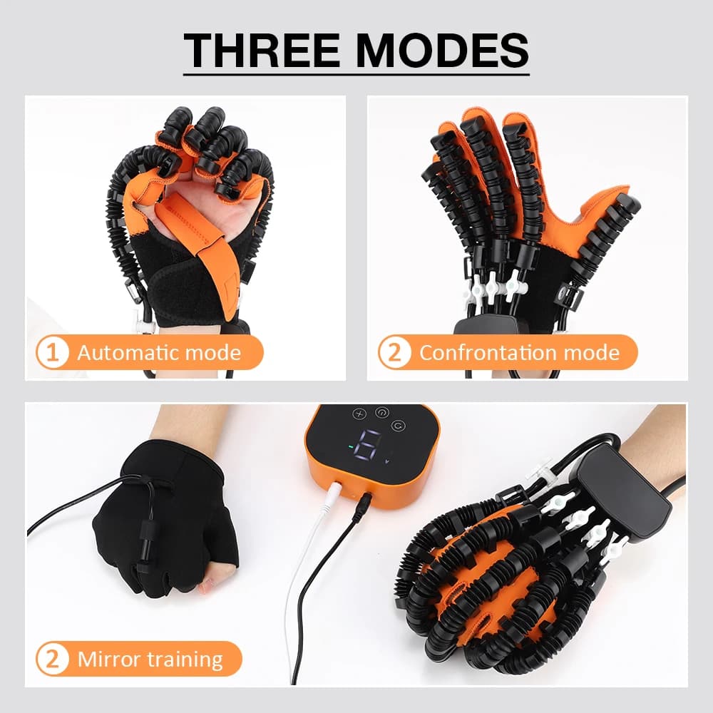 Rehabilitation Robot Glove Hand Exerciser Finger Training Gloves Stroke Hemiplegia Devices Hand Rehabilitation Trainer Rehab - 4