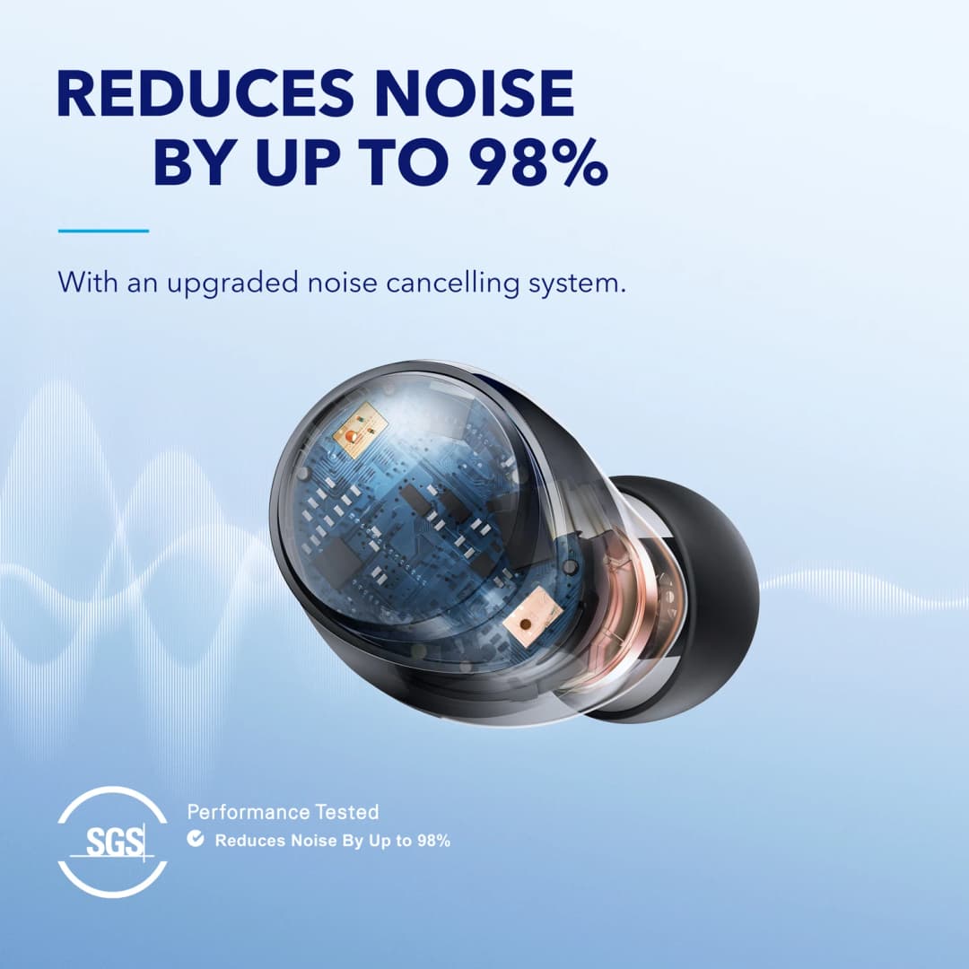 Soundcore by Anker Space A40 Adaptive Active Noise Cancelling Wireless Earbuds, Reduce Noise by Up to 98%, 50H Playtime - 3