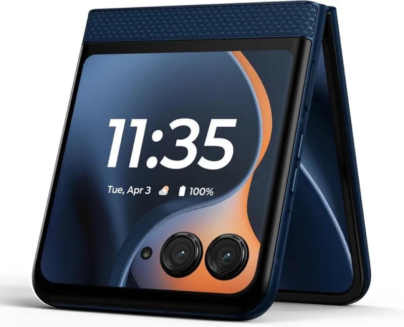 أصلية Motorola Moto Razr 60 5G (2025) XT2553 ذاكرة 8GB+256GB روم 1 Sim+1 eSim جديدة تقريبًا غير مقفلة هاتف محمول قابل للطي - 5