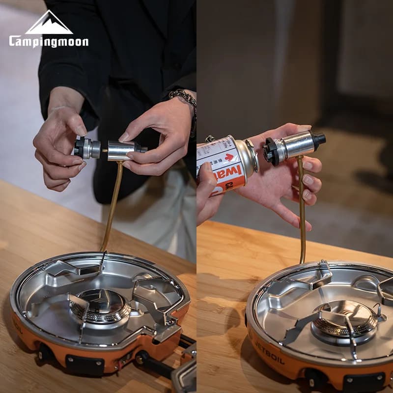محول خزان غاز البروبان Campingmoon ، قطع غيار التخييم ، موقد ، بطاقة ، Z19 - 2