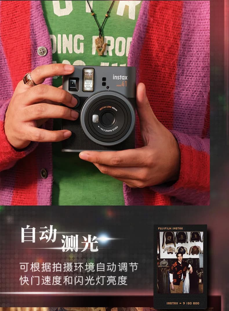 Original New Fujifilm Instax Mini 41 Instant Mini 40 Camera Fuji Photo Film Paper / Fuji Ffilm White border Film Photo Paper - 6