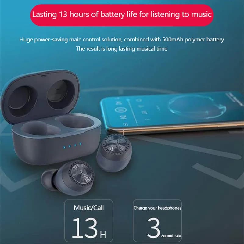 Motorola TWS wireless Bluetooth headset binaural in-ear invisible mini micro ultra-long standby life headset - 5