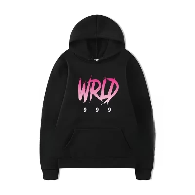 Men's fashionable hoodie American singer Juice Wrld pattern casual print men's hoodie comfortable high-quality top