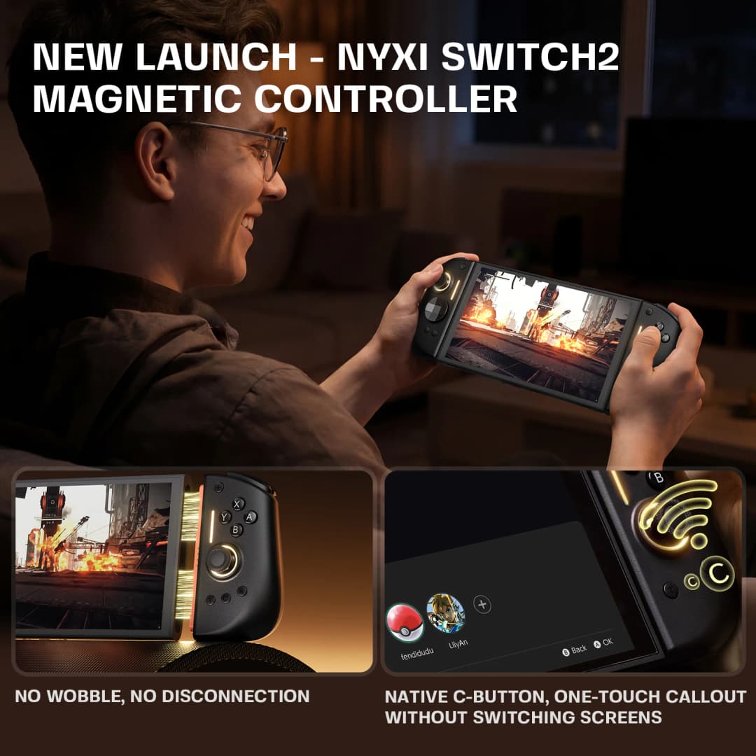 جهاز تحكم لاسلكي NYXI Hyperion 3 لجهاز Switch 2 - 2