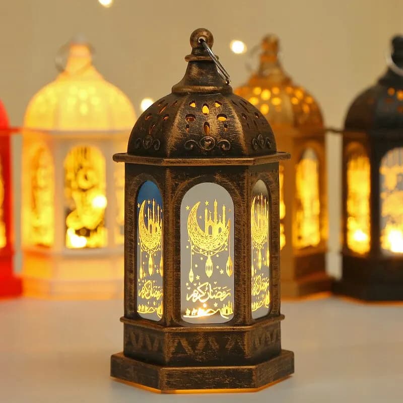 زينة عيد مبارك، مصباح رياح LED، زينة حفلات إسلامية، فانوس رمضان، هدية ديكور للمنزل - 4