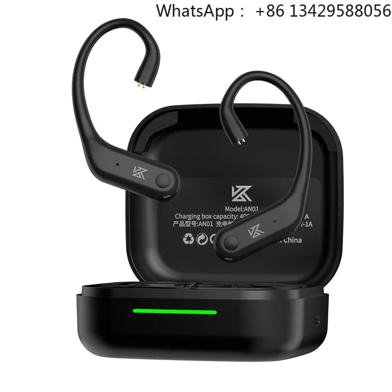 سماعات KZ الرسمية مع شحن مجاني KZ AN01 TWS ANC HIFI لاسلكية مع خطاف أذن BT5.4 LDAC بتقنية هجينة