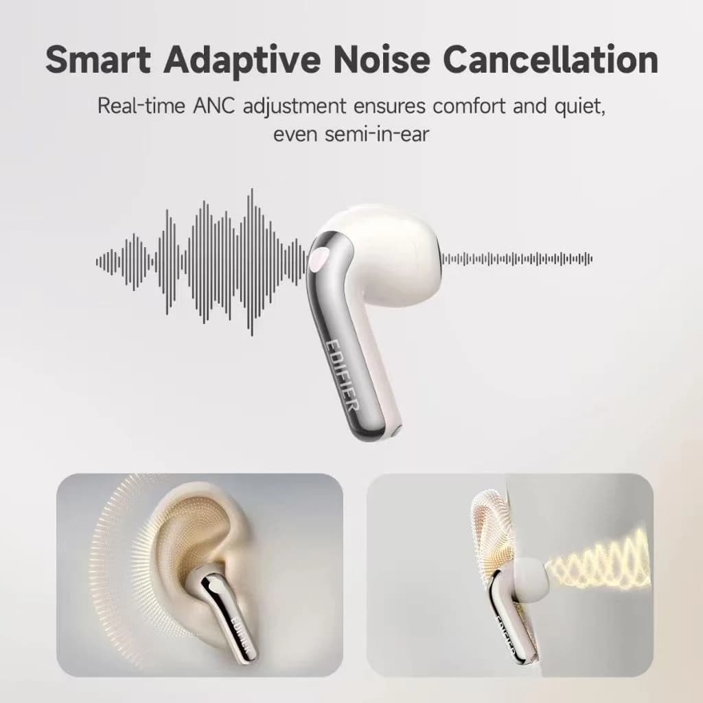 سماعات إديفاير إيفوبادز اللاسلكية الحقيقية بلوتوث مع ترجمة صوتية بالذكاء الاصطناعي إلغاء الضوضاء بلوتوث 6.1 هاي ريز IP54 - 4