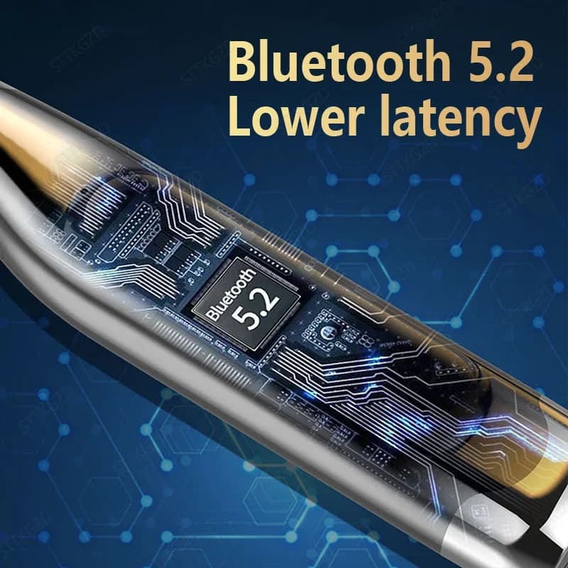 سماعات رأس لاسلكية سماعة بلوتوث حول الرقبة مع ميكروفون بطارية طويلة سماعات أذن عالية الجودة سماعة رياضية لبطاقة TF - 5