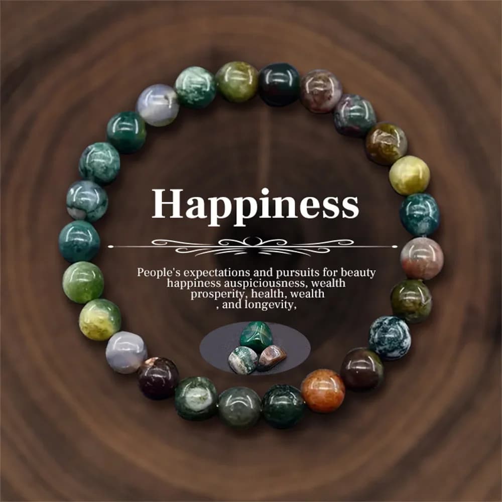 Women Natural Stone Bracelet Amethyst Quartz Tiger Eye Crystal Beads Bangles Men Health Wealth Lucky Reiki Healling Jewelry Gift
