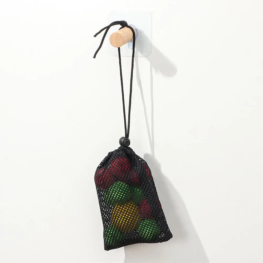 Mesh Drawstring Pouch Durable Nylon Storage Bag Multi Purpose Home Travel Outdoor Activity Pouch Stuff Sack Laundry Bag - 6