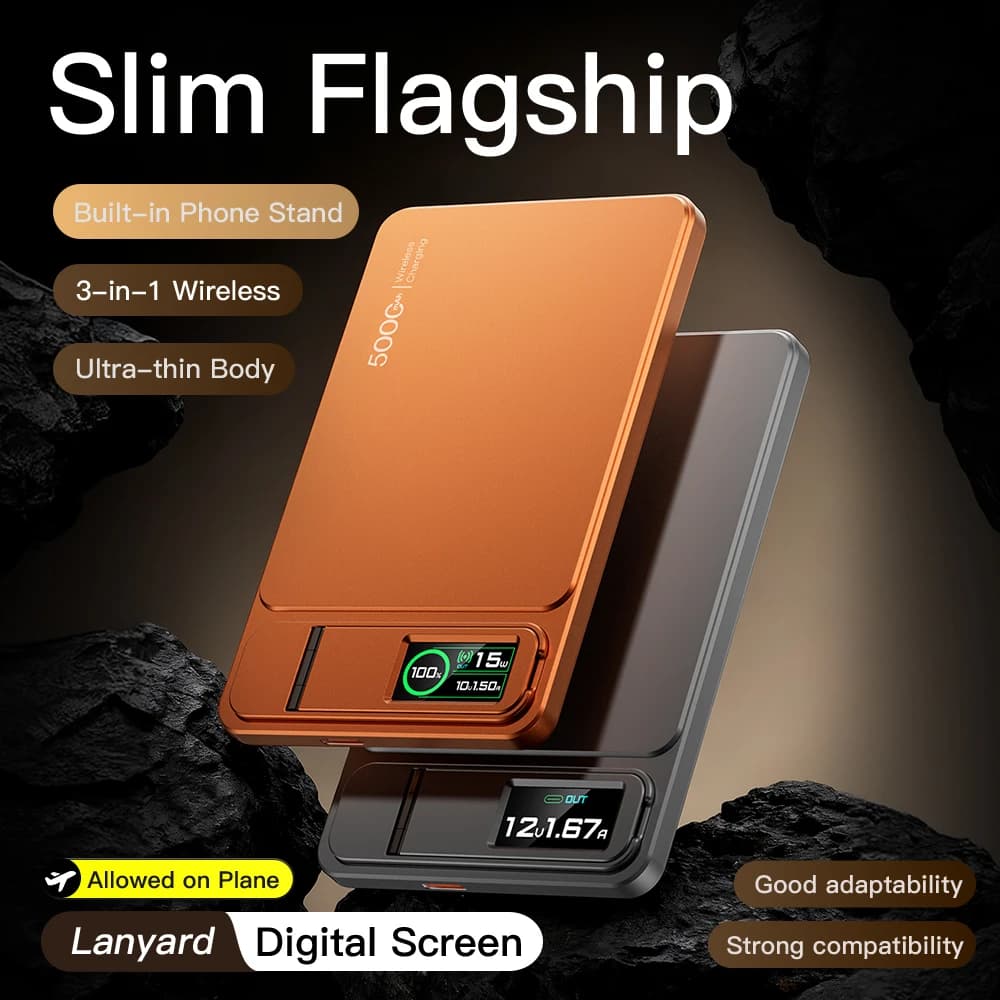 CCC 10000mAh Slim Original Power Bank For MagSafe,Magnetic Wireless 20W Fast Charging Portable Battery For iPhone 12-17 iWatch - 3