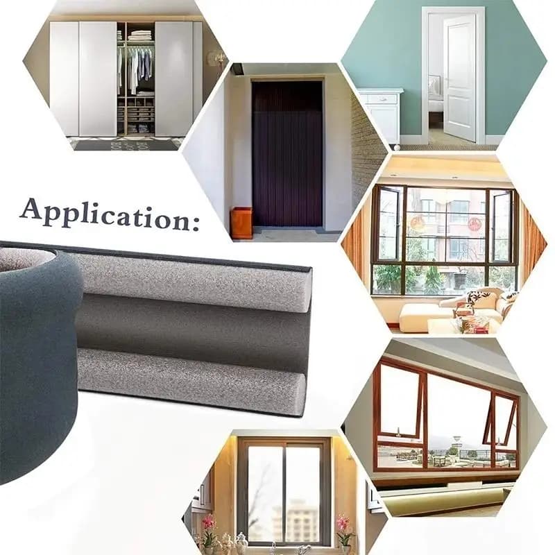 سدادة باب مرنة، عازل للطقس، مقاوم للبرد، مانع للفجوات، ختم للطقس - 6