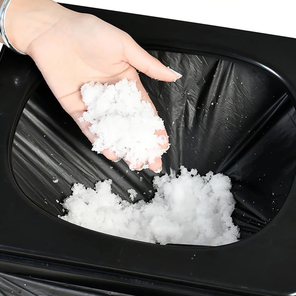 1-8 Roll Portable Toilet Car Toilet Bucket Trash Can Travel Outdoor Camp Folding Toilet for Tour Emergency Self-driving for Adul - 6