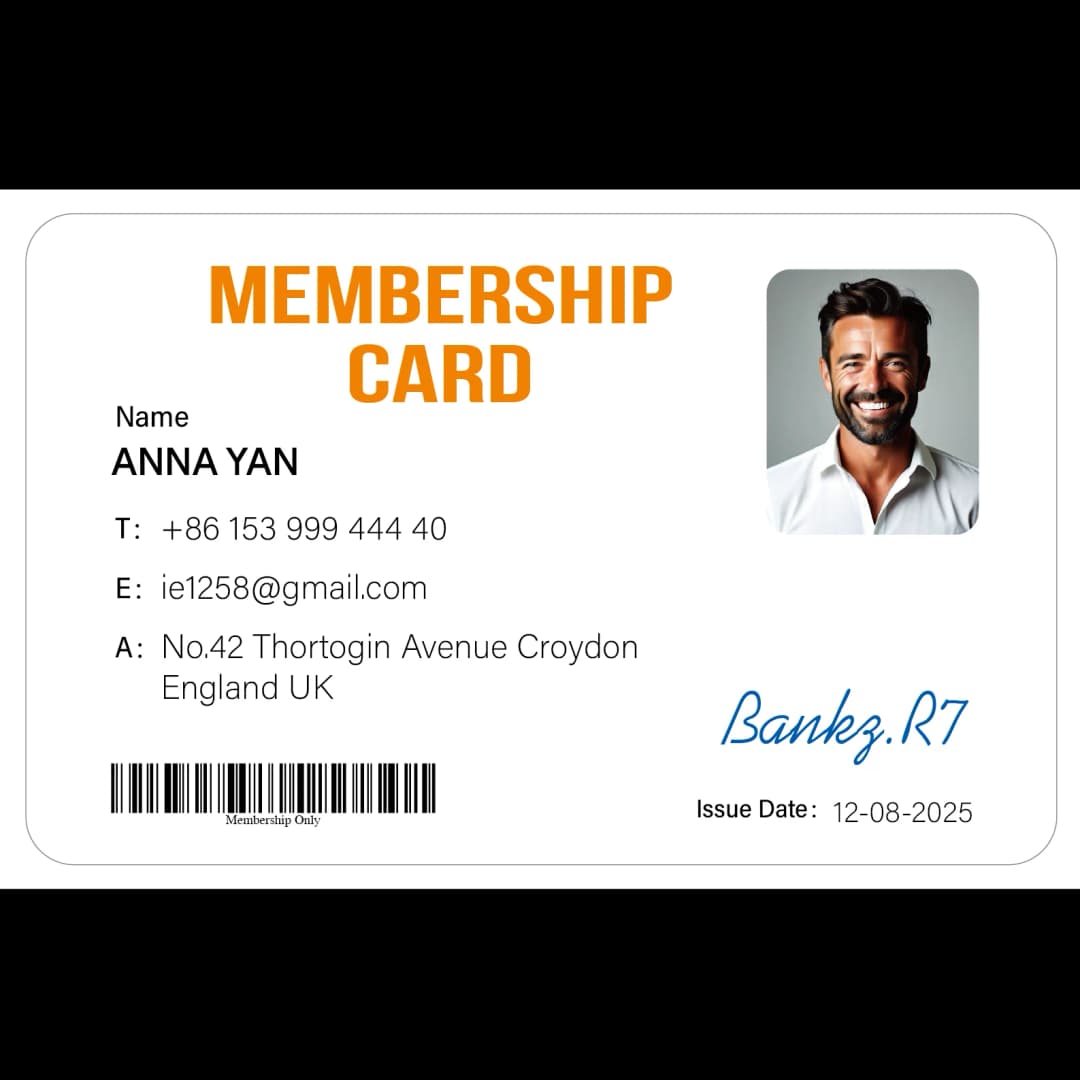 Custom 1 PCS Fan Club Membership Card PVC Plastic VIP Loyalty Card for Influencers Supporters Commemorative Worldwide Shipping - 5