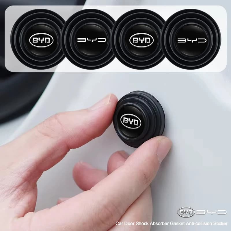 Car Door Shockproof Gasket Shock Absorbing Buffer Pad Sticker For BYD Atto 3 Yuan Plus Han Tang EV F3 E6 Dmi Song F0 Qin Pro Ea1