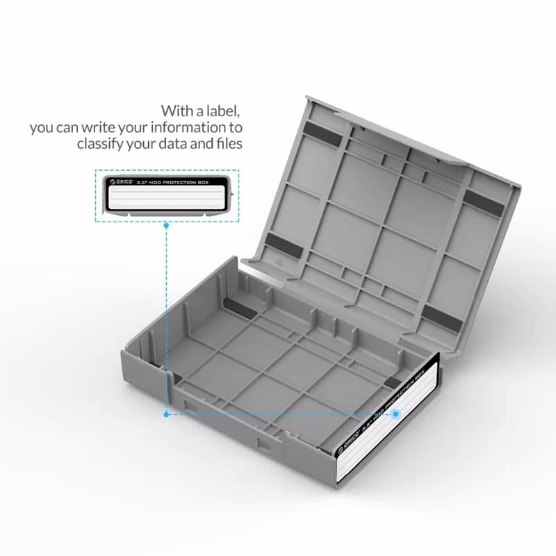 ORICO 2.5 3.5" Portable Hard Disk Protection Case Hard Drive External Storage case with Waterproof and Shockproof Hard Drive Box - 4