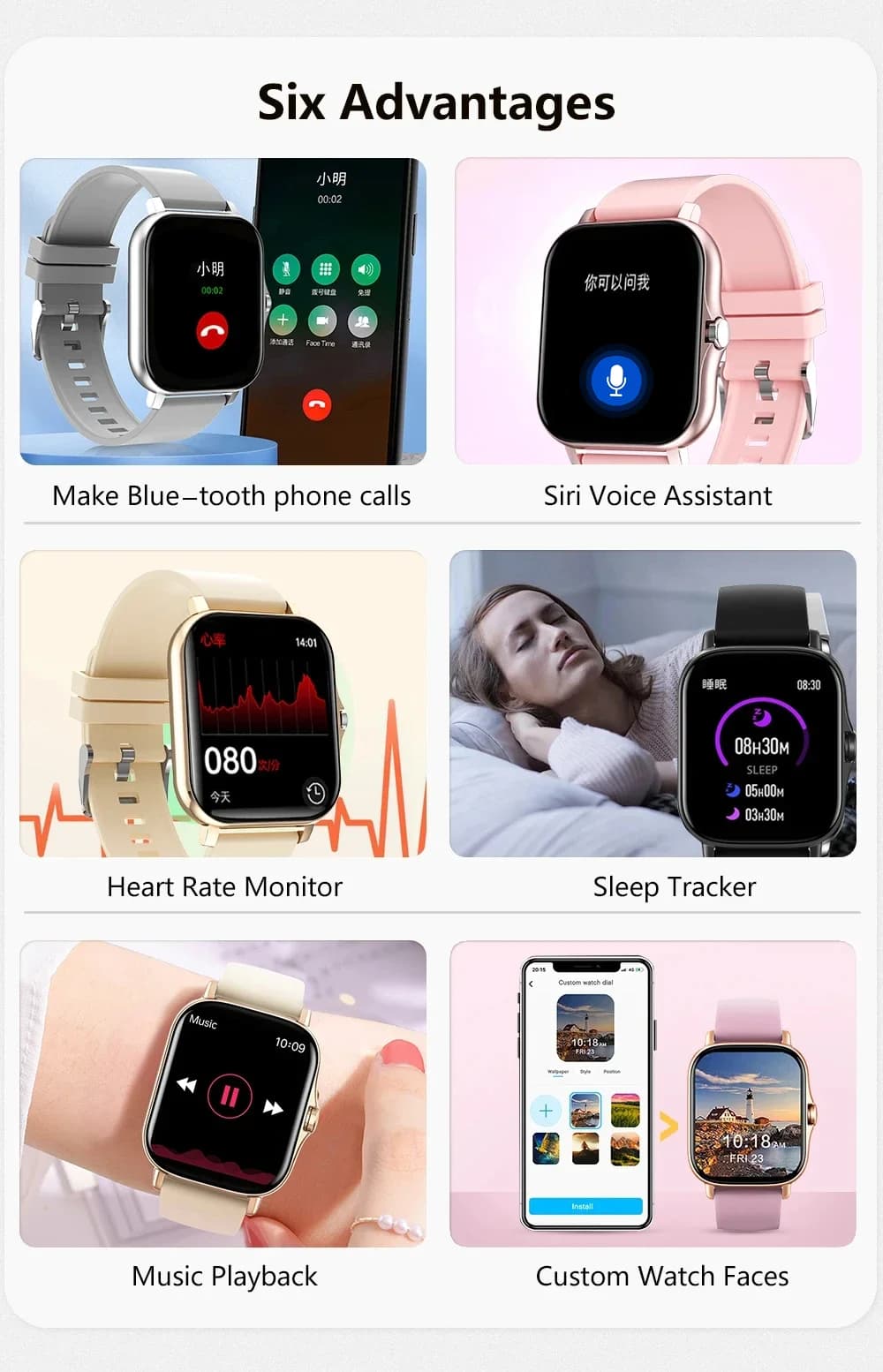 LAXASFIT 2025 New Men's Smart Watch Women's Gift Full Touch Screen Sports Fitness Watch Bluetooth Call Smart Watch - 2