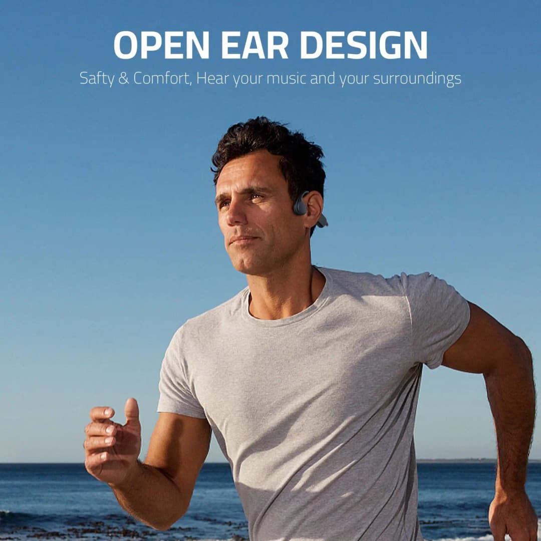 run for aftershokz open ear Bone Conduction Bluetooth earphones 5.3 sports Wireless headsets long endurance for cycling running - 2