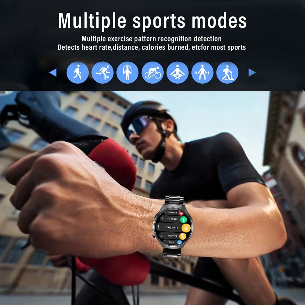 G.L Wear 2025 New Men's Smart Watch HD Display Health Tracking Bluetooth Calling Voice Assistant Sports Smartwatch - 5