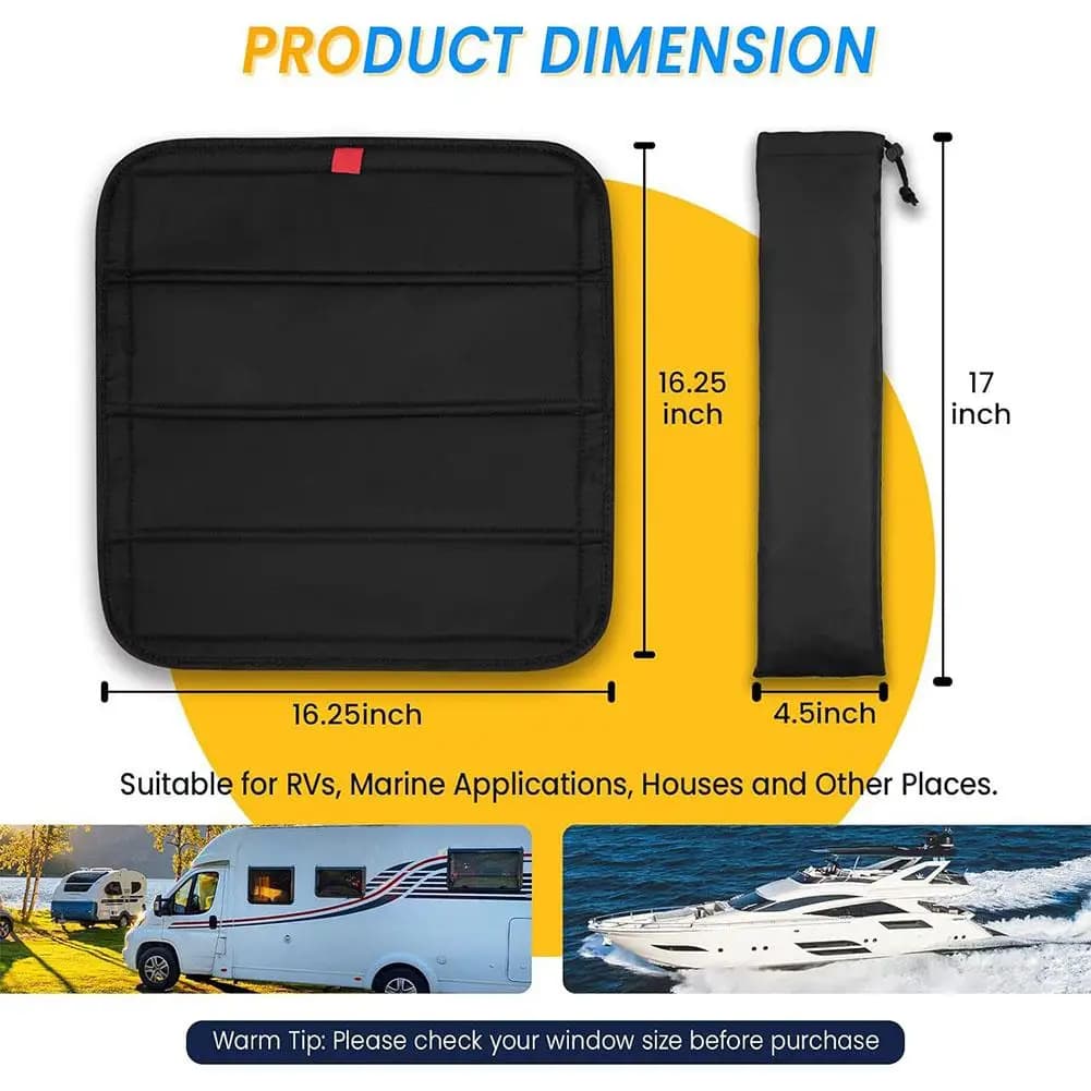 Foldable RV Skylight Insulator Cover Travel Trailers Sun Shade Car Sun Shield Sun Protection Visor For Travel Trailer Caravan - 5