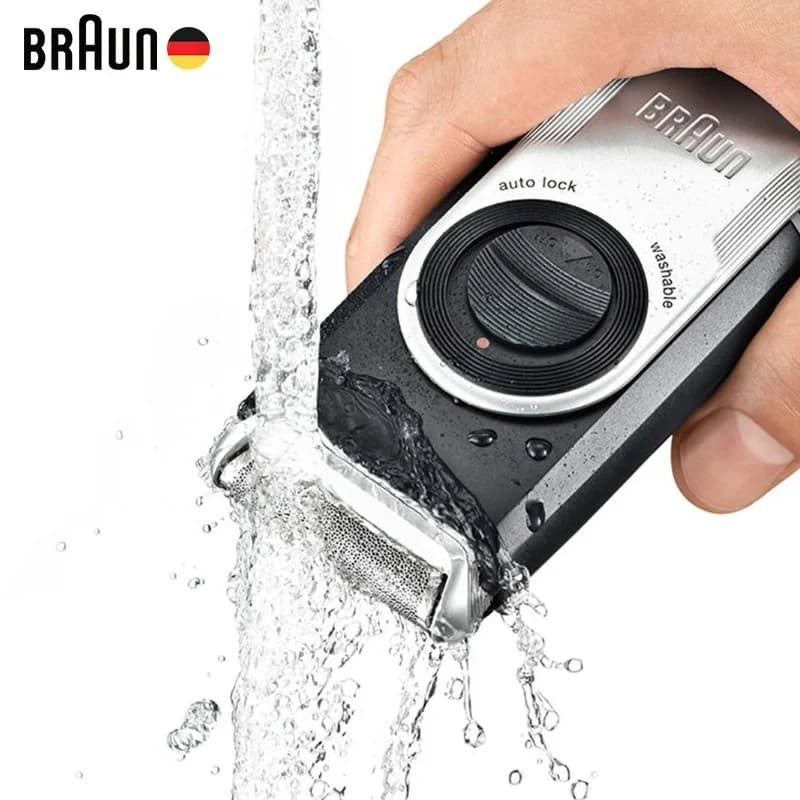 Braun Electric Shaver M90 Washable Wet Dry MobileShave Precision Trimmer Floating Head Battery Powered Shaving Machine for Men - 2