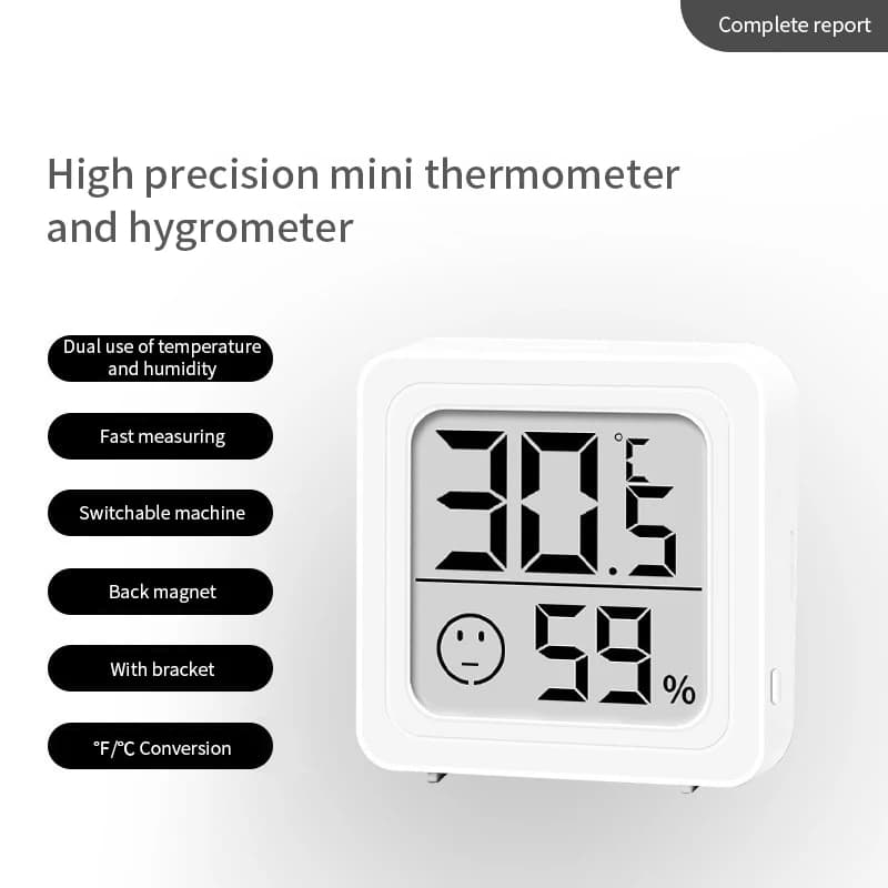 LCD Digital Thermometer Hygrometer Indoor Room Electronic Temperature Humidity Meter Sensor Gauge Weather Station For Home ﻿ - 2