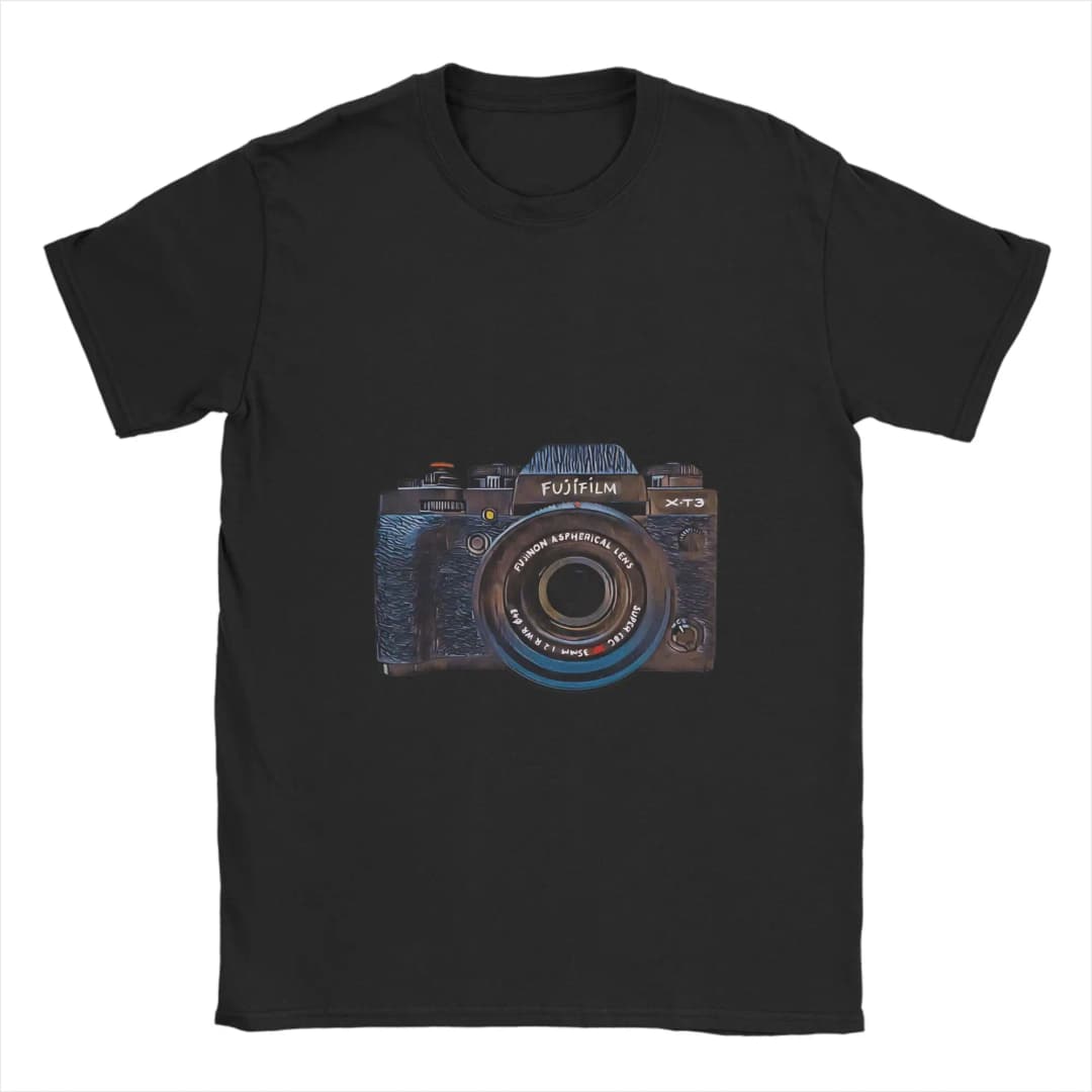 FUJIFILM X Painting Funny Graphic 100% Cotton T-Shirt Fujifilm Tees Tops For Men - 4