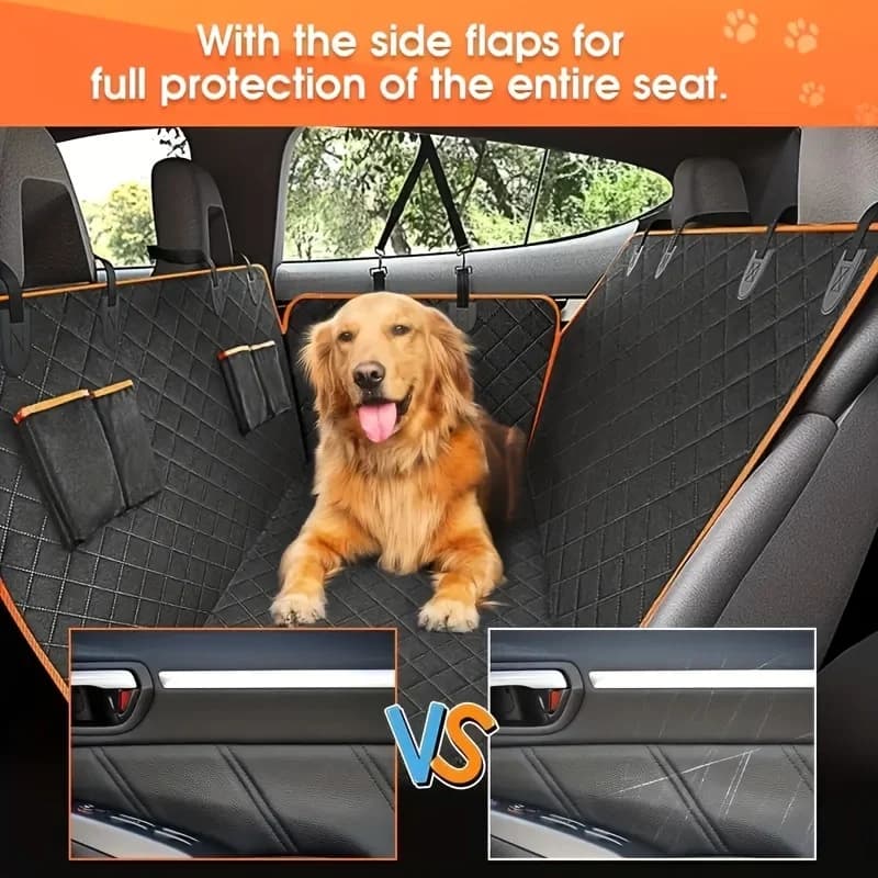 Ideal Car seat Cover, Upgrade Your Car Seats with this Waterproof, Scratch-Resistant Dog Hammock Cover! - 3