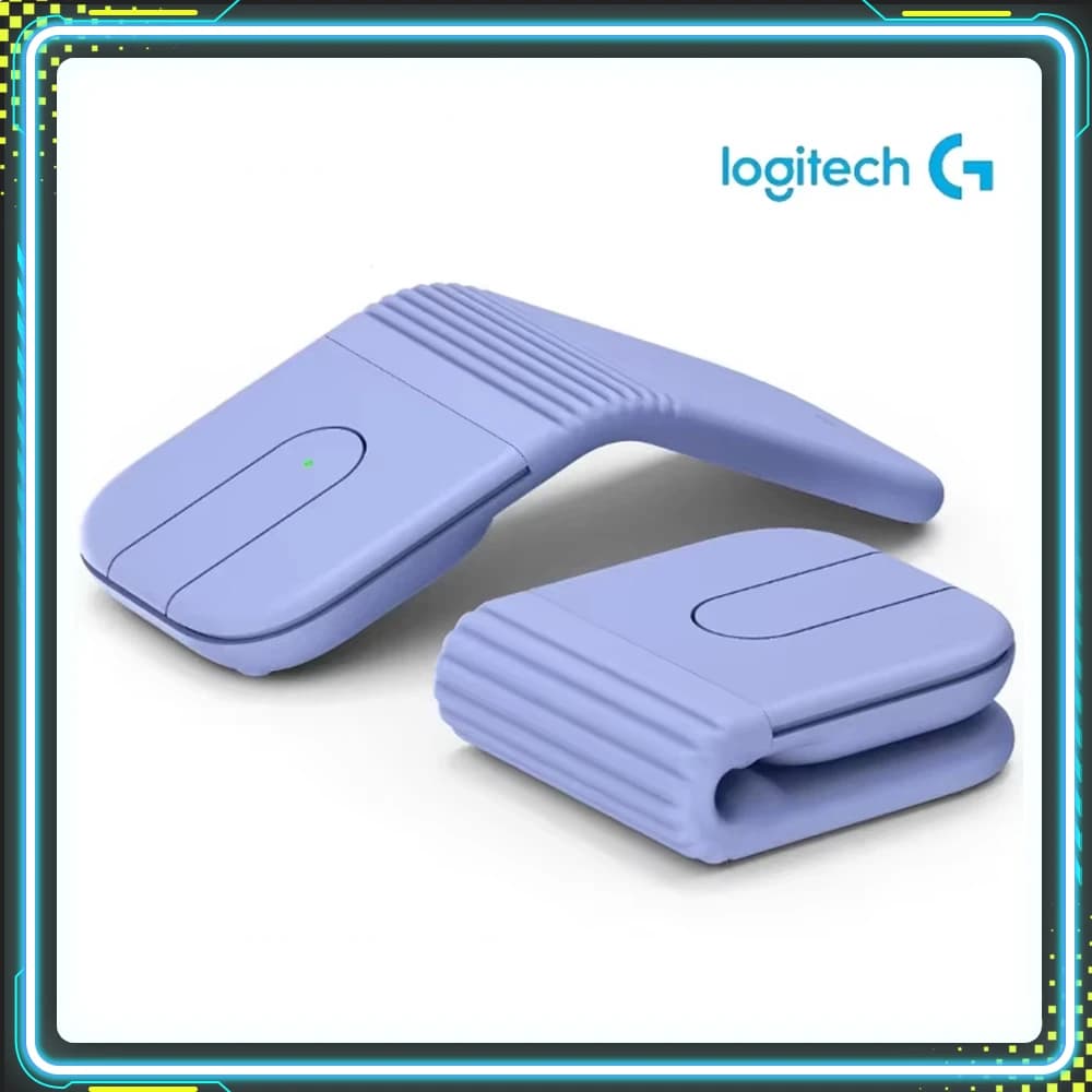Logitech MOBI FOLD Ergonomic Gaming Mouse Wireless Bluetooth 5.3 Folding Ultra Portable Adaptive Touch Scrolling Window