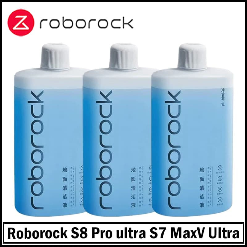 Original Floor Cleaning Solution 1L Roborock S8 Pro Ultra/S8 MaxV Ultra/Q7/Q Revo/S7 Maxv Ultra/Qrevo Curv Parts Vacuum Cleaner