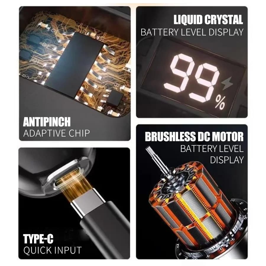 ماكينة تشذيب شعر الأنف للرجال، بطارية مدمجة قابلة لإعادة الشحن، مثالية للعناية الشخصية - 6