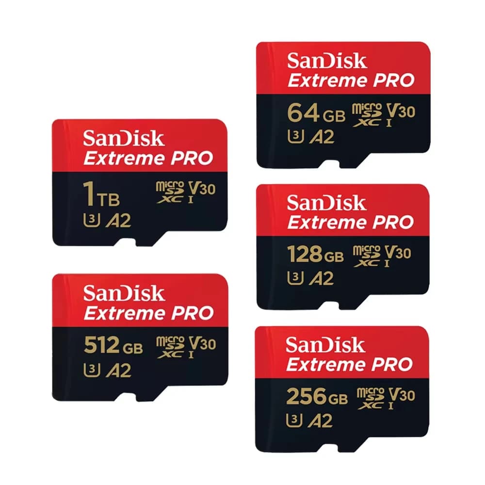 بطاقة ذاكرة Sandisk الأصلية 512 جيجابايت 256 جيجابايت 128 جيجابايت 64 جيجابايت 32 جيجابايت TF مايكرو SD فئة A1-10 UHS-1 ذاكرة فلاش مايكرو SD - 6