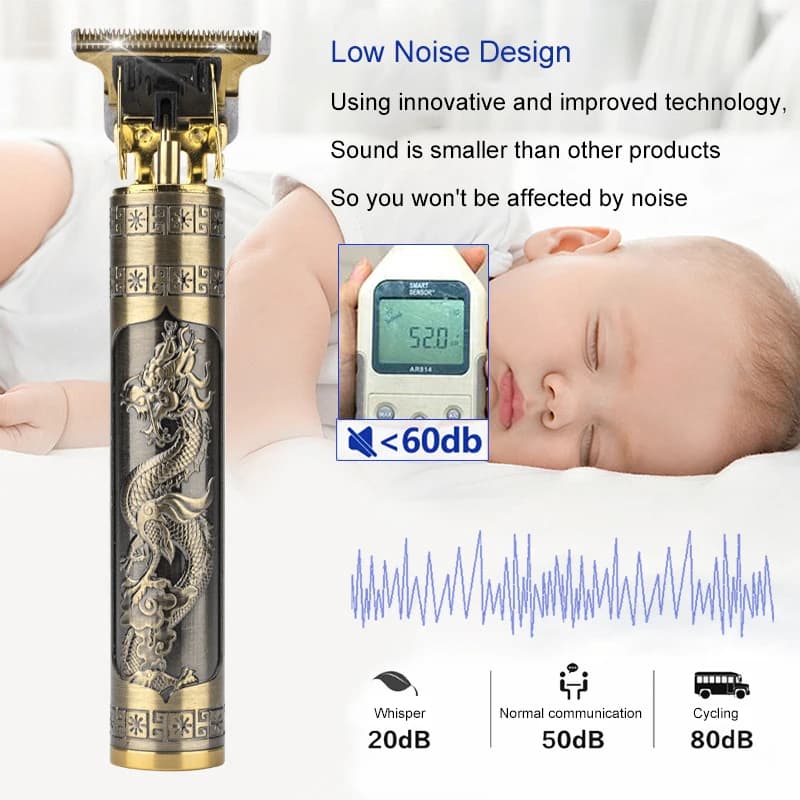 ماكينة قص شعر كهربائية احترافية، ماكينة قص شعر لاسلكية عبر USB، ماكينة تشذيب اللحية، مجموعة العناية الشخصية، ماكينة قص شعر - 4