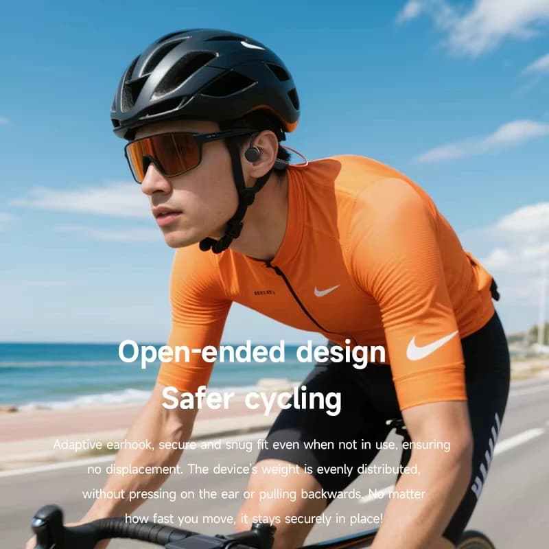 Bone Conduction Headset Wireless Swimming Sports Headphone IPX8 Bluetooth 5.4 With Mic Waterproof Exercise Fitness - 2