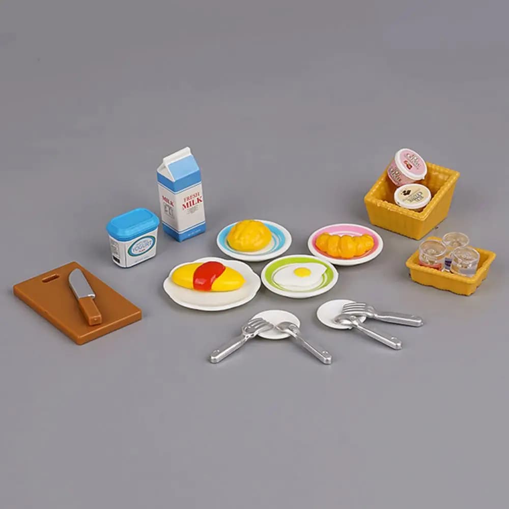 أثاث مصغر 1:12 دمية المطبخ غرفة المعيشة مجموعة غرفة نوم DIY المشهد دمية اللعب الديكور فتاة لعبة منزل هدية - 3