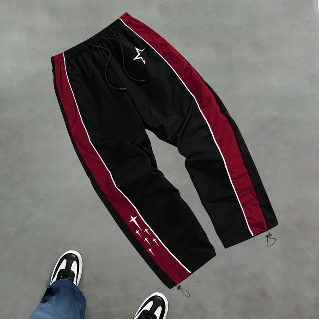 Men's Star Print Casual Sports Trouser Spring And Summer Fitness Training Trousers Suitable For Everyday Commute Trendy Outfits - 6