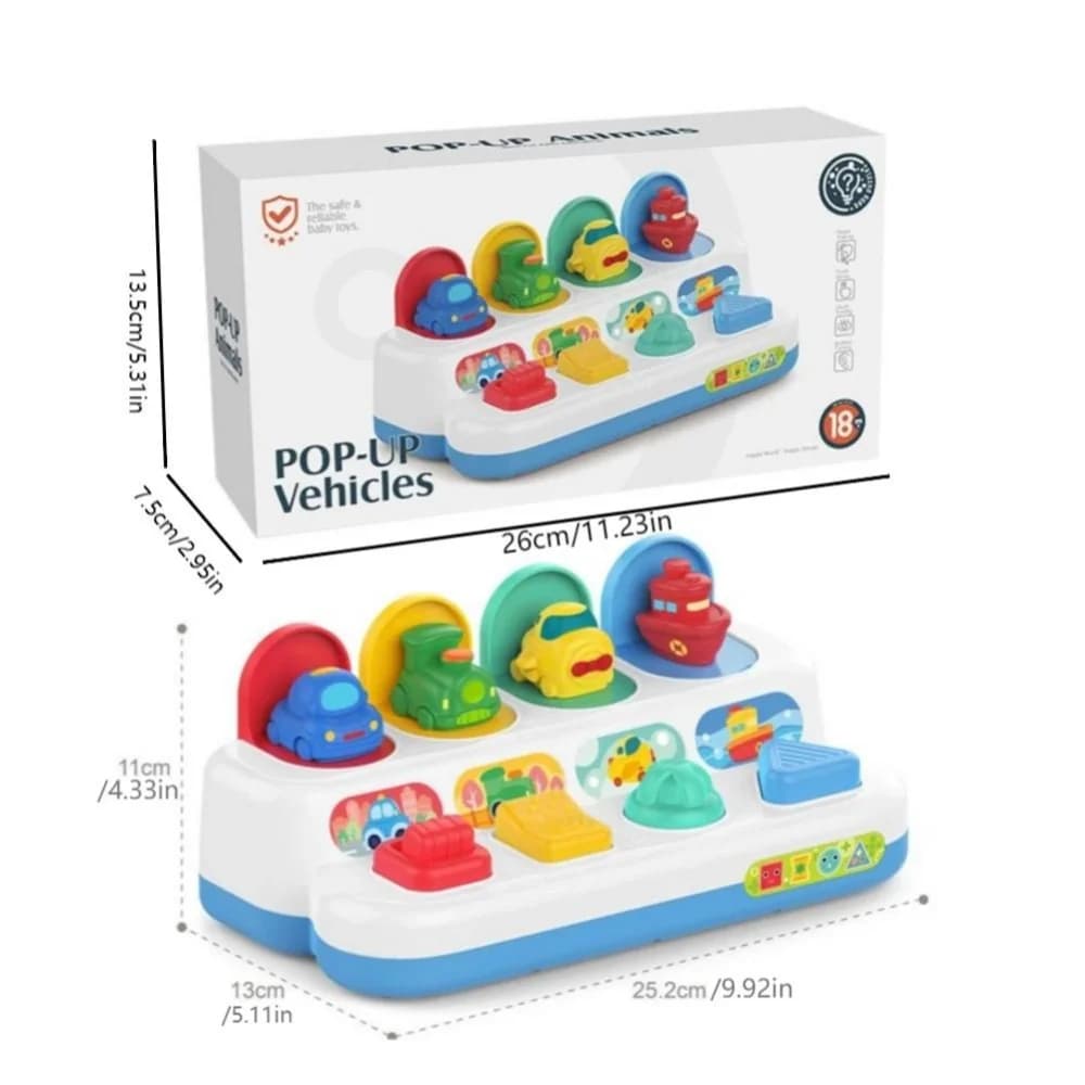 Interactive Activity Sensory Toy for Babies Cause and Effect Toy Baby Development Games Montessori Educational Learning Toys - 4