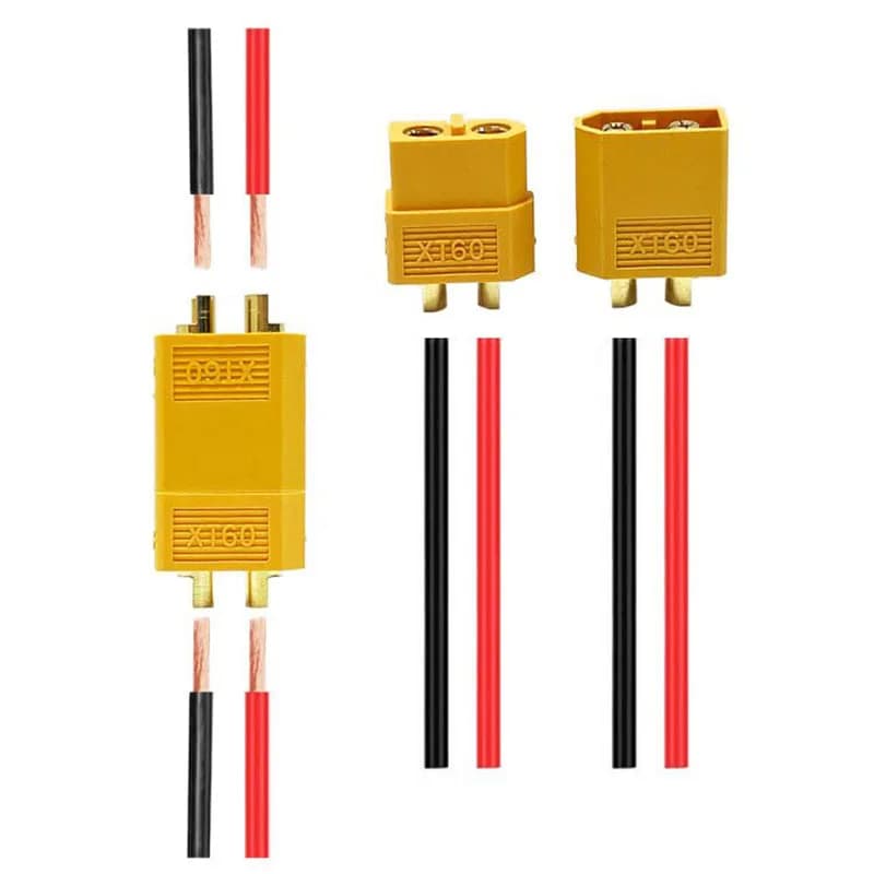 2/5 قطع موصلات XT60 ذكر وأنثى، قابس T لبطارية RC ليبو، إكسسوارات طائرات درون وسيارات RC - 6