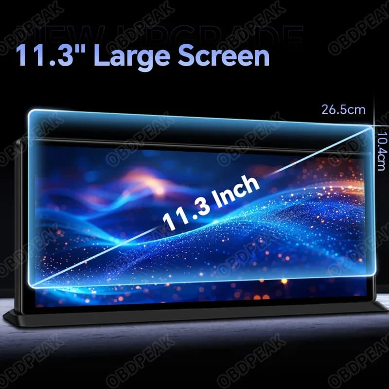 K60 Pro شاشة 11.3 بوصة، 4G + 64G، واي فاي، أندرويد 14، ذكاء اصطناعي، نظام تحديد المواقع والملاحة، Carplay، أندرويد AUTO، داش كام 1080P، مرآة رؤية خلفية، مسجل فيديو - 5