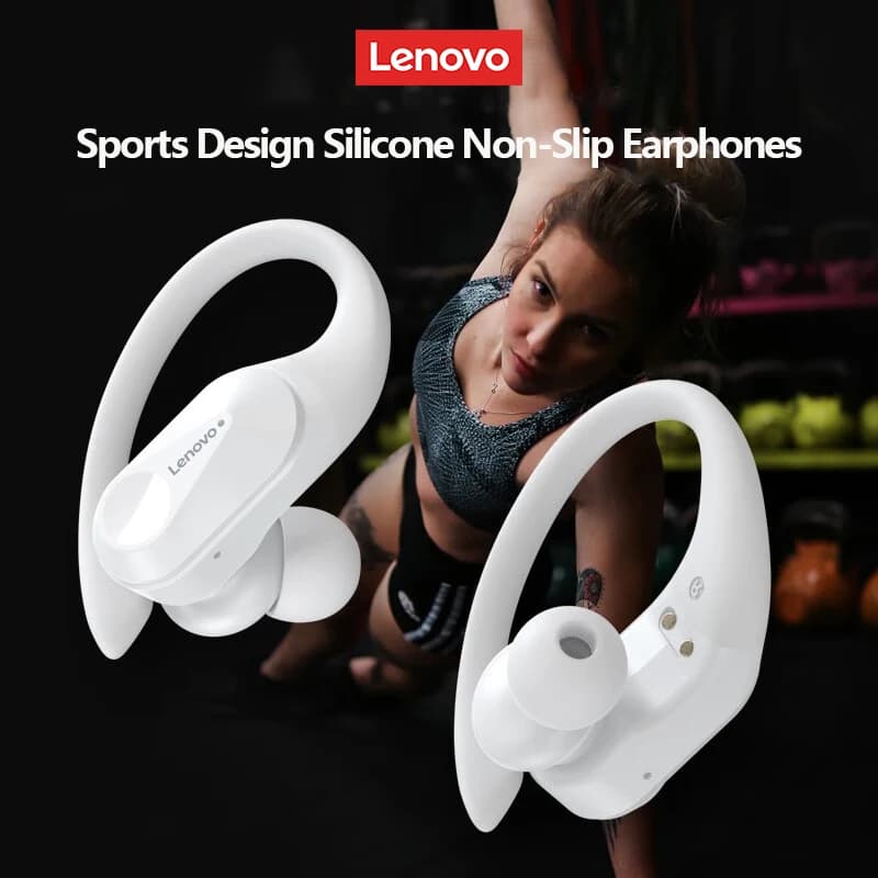 سماعات أذن لاسلكية لينوفو LP75 بلوتوث 5.3، سماعات ألعاب مع تقليل الضوضاء، شاشة LED رقمية، مقاومة للماء، سماعات رأس رياضية - 4